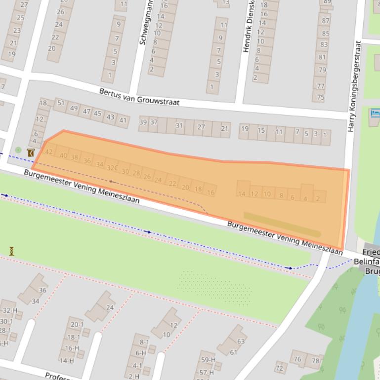 Kaart van postcodegebied 1063BC.