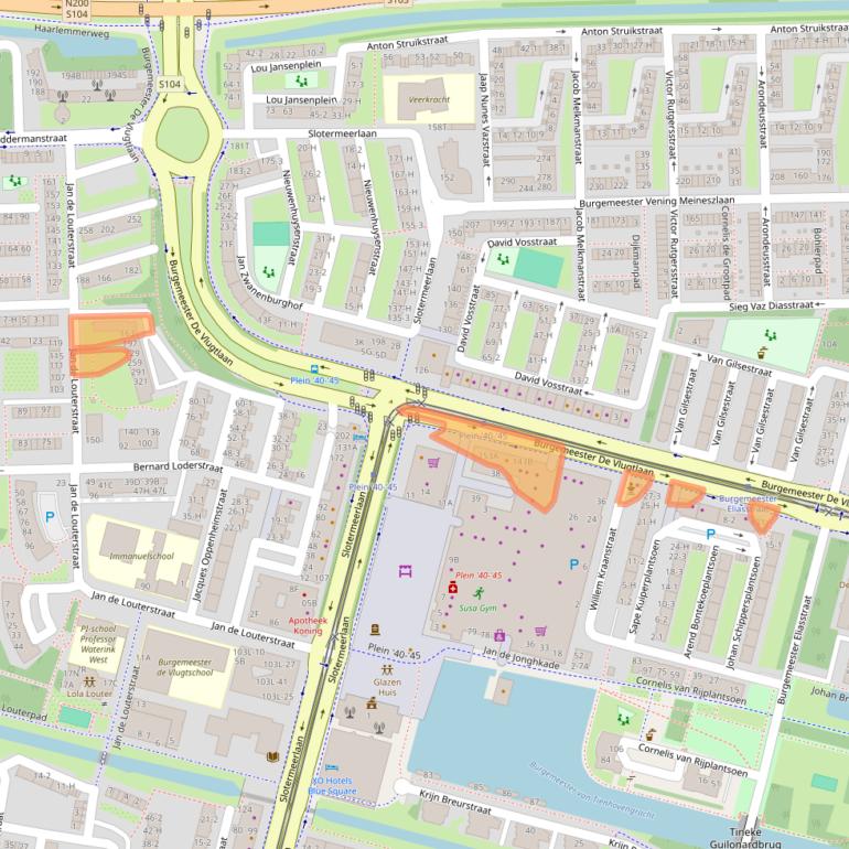 Kaart van postcodegebied 1063BK.
