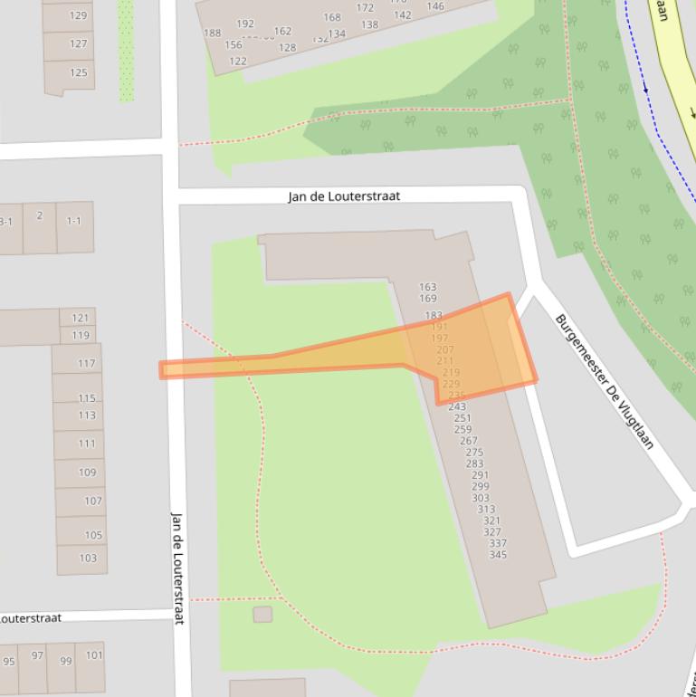 Kaart van postcodegebied 1063BL.