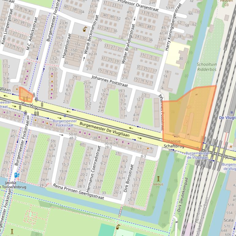 Kaart van postcodegebied 1063BR.