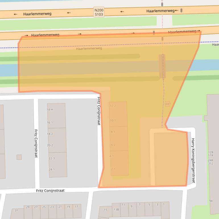 Kaart van postcodegebied 1063CC.