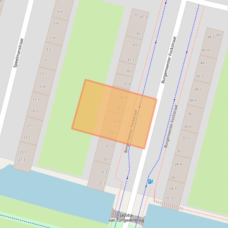 Kaart van postcodegebied 1063CM.