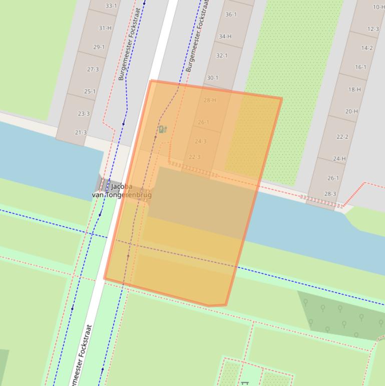 Kaart van postcodegebied 1063CR.