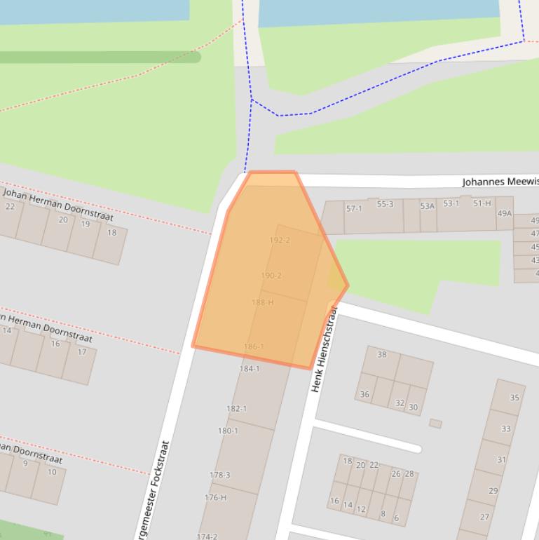 Kaart van postcodegebied 1063EB.