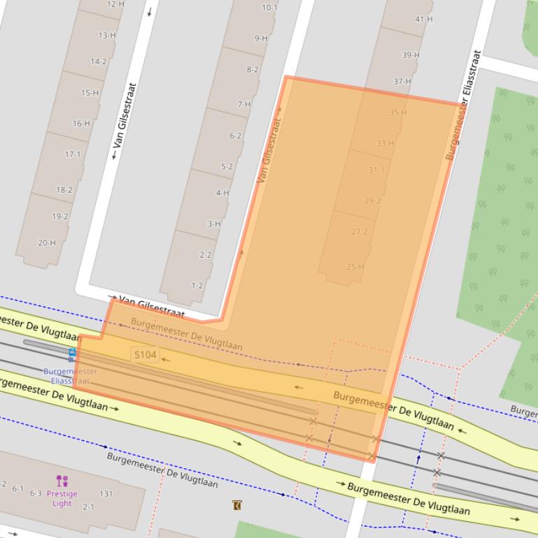 Kaart van postcodegebied 1063EV.