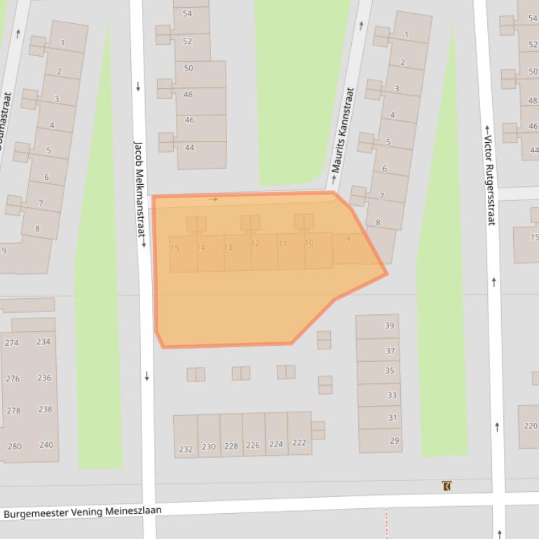 Kaart van postcodegebied 1063GL.