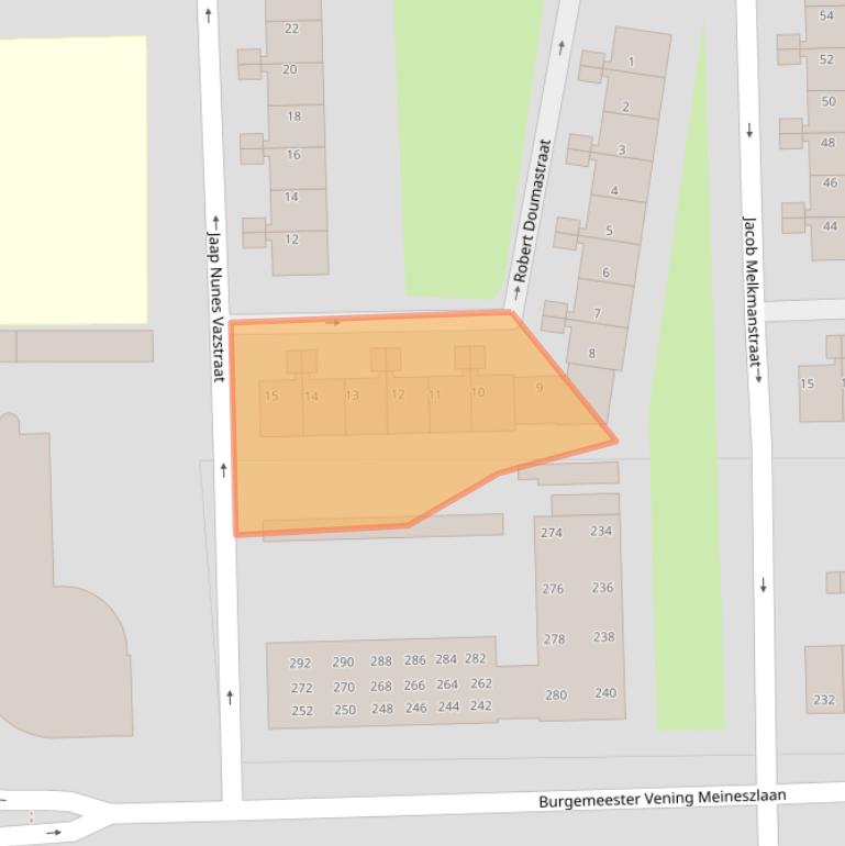 Kaart van postcodegebied 1063GR.