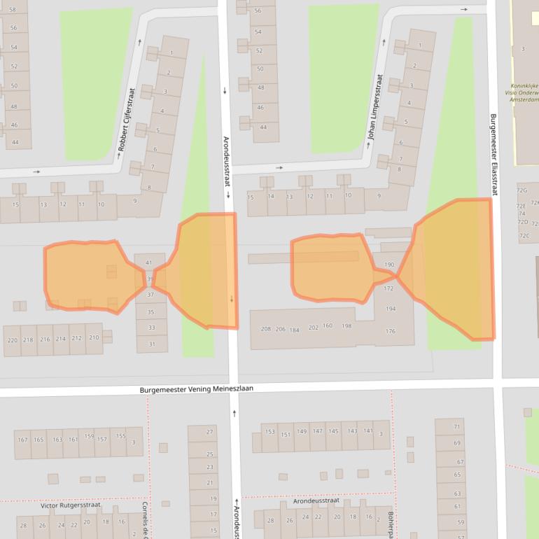 Kaart van postcodegebied 1063HE.