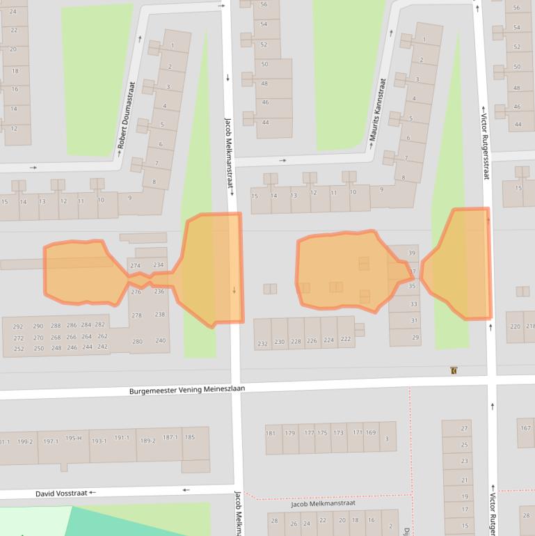 Kaart van postcodegebied 1063HG.