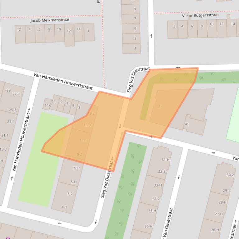 Kaart van postcodegebied 1063HM.