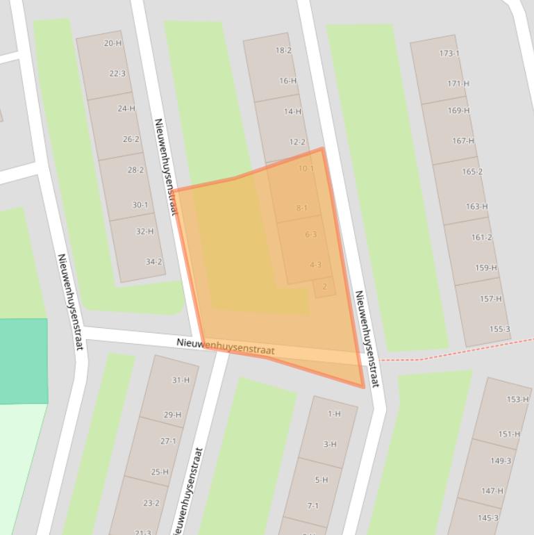 Kaart van postcodegebied 1063JD.