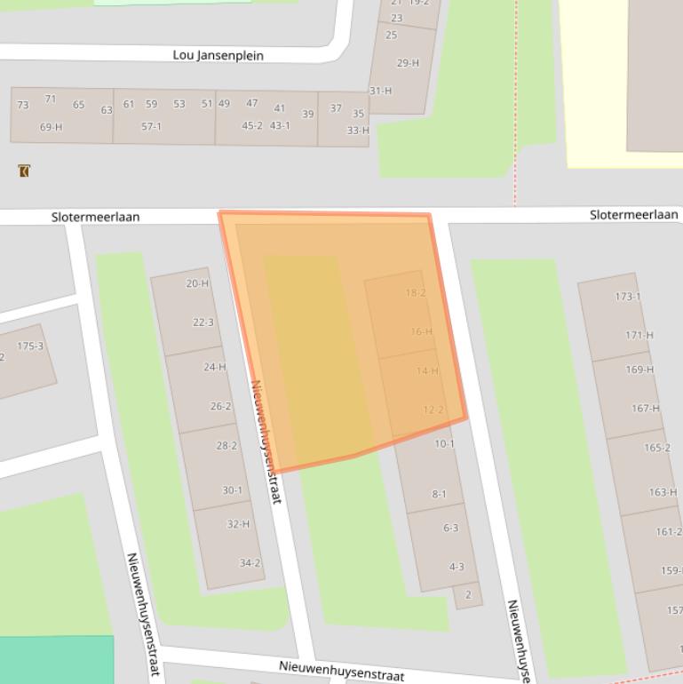 Kaart van postcodegebied 1063JE.