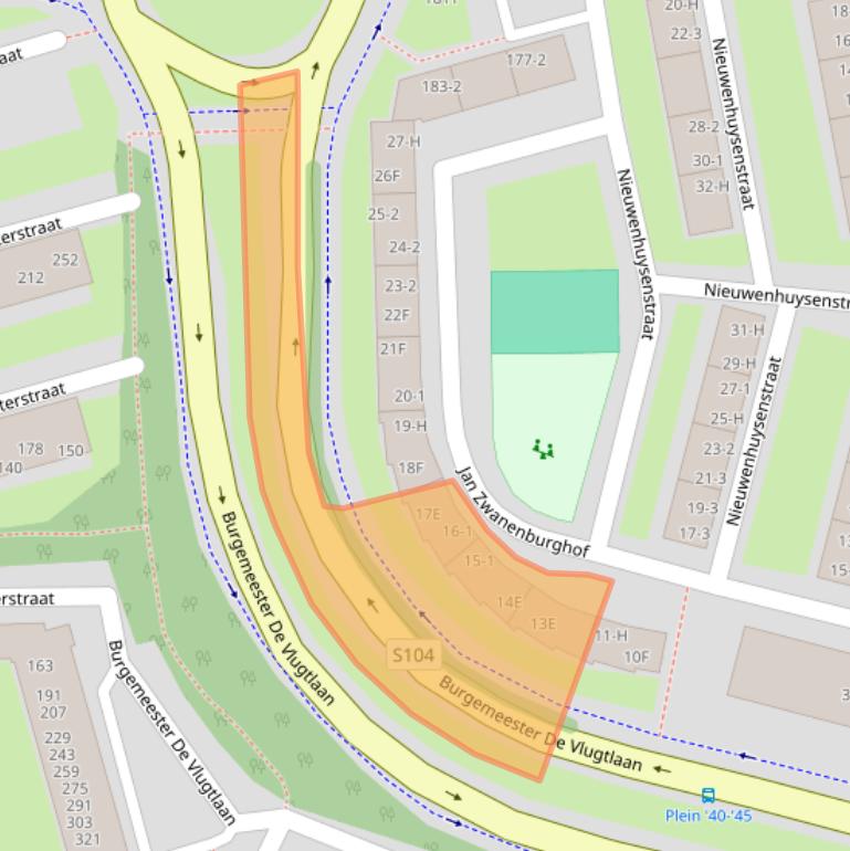 Kaart van postcodegebied 1063JK.