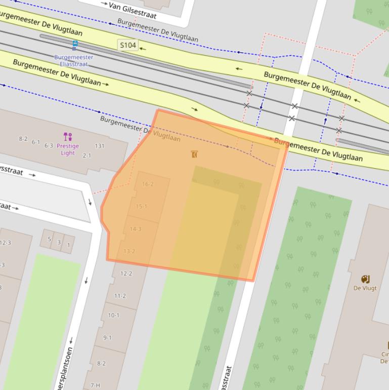 Kaart van postcodegebied 1063KA.