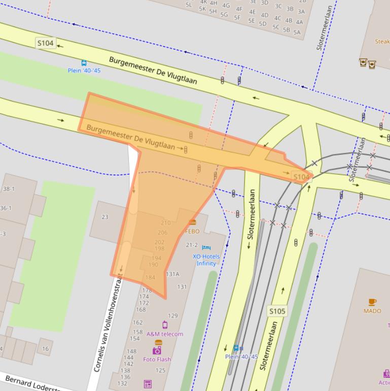 Kaart van postcodegebied 1063KW.
