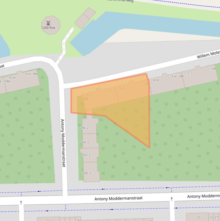 Kaart van postcodegebied 1063LG.