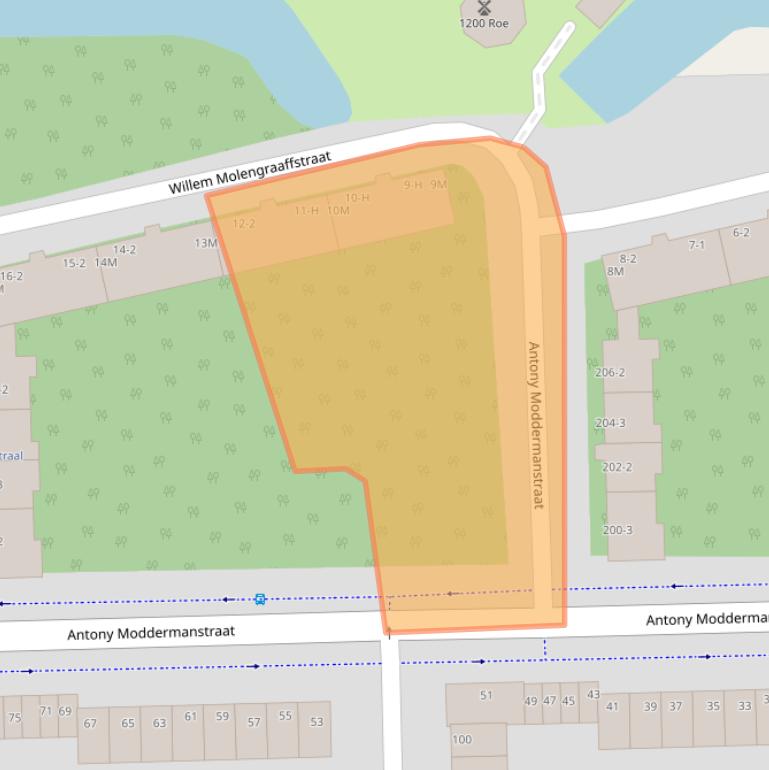 Kaart van postcodegebied 1063LH.