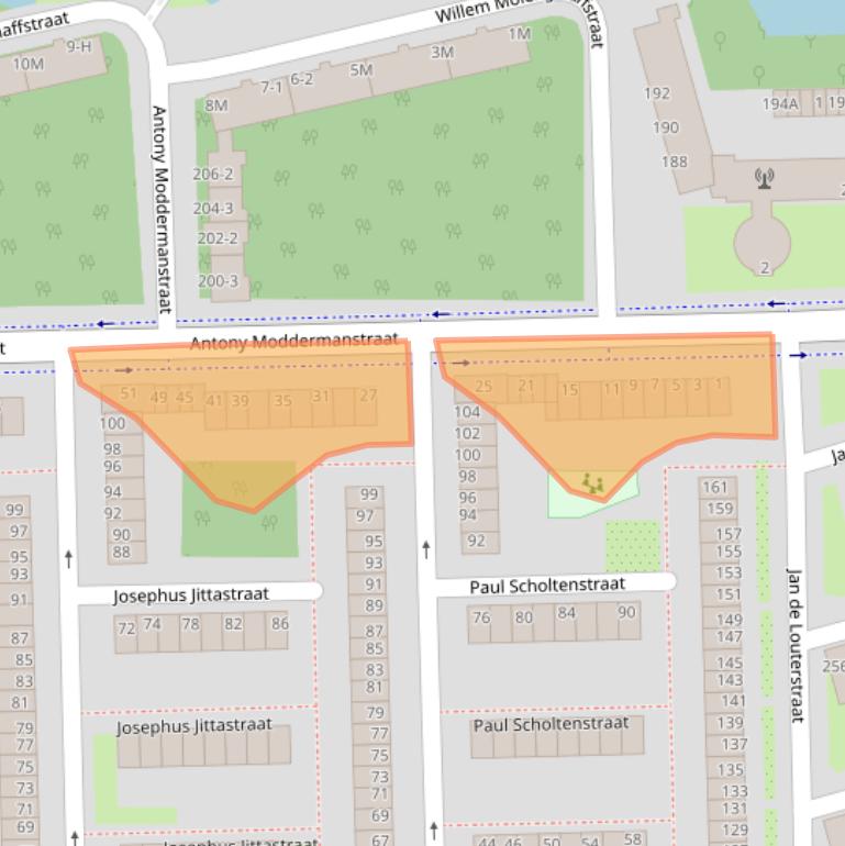 Kaart van postcodegebied 1063LM.