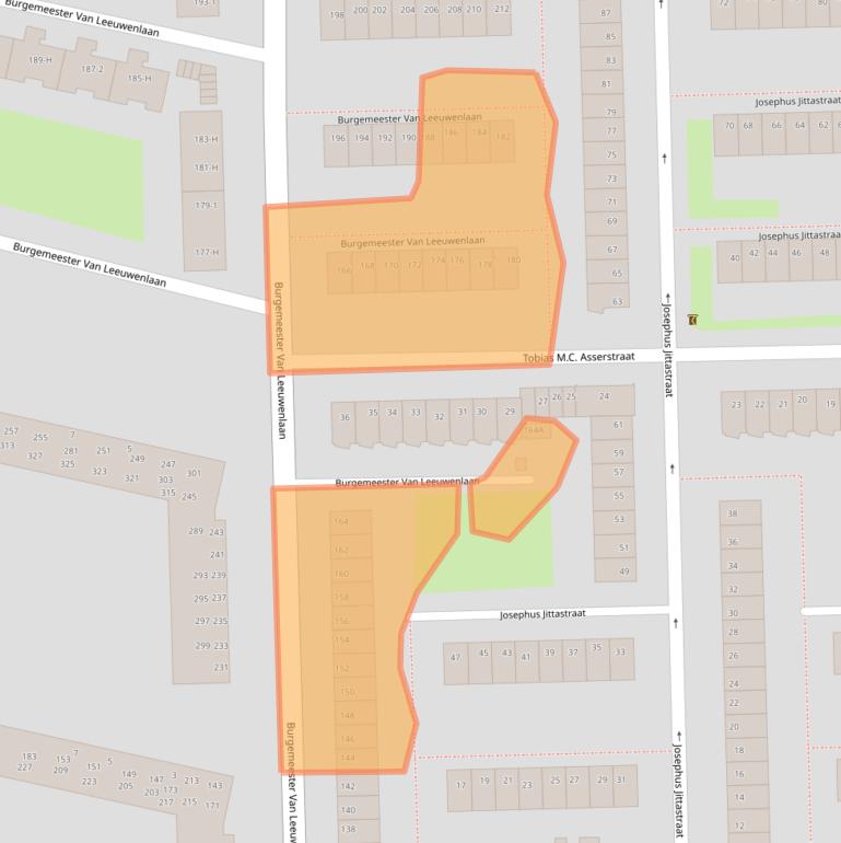 Kaart van postcodegebied 1063NV.
