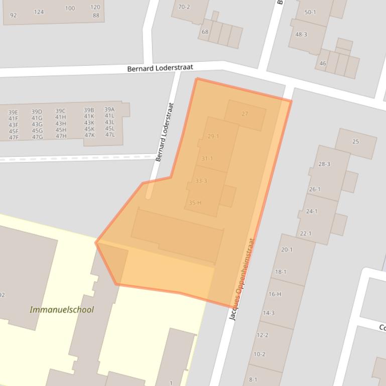 Kaart van postcodegebied 1063PA.