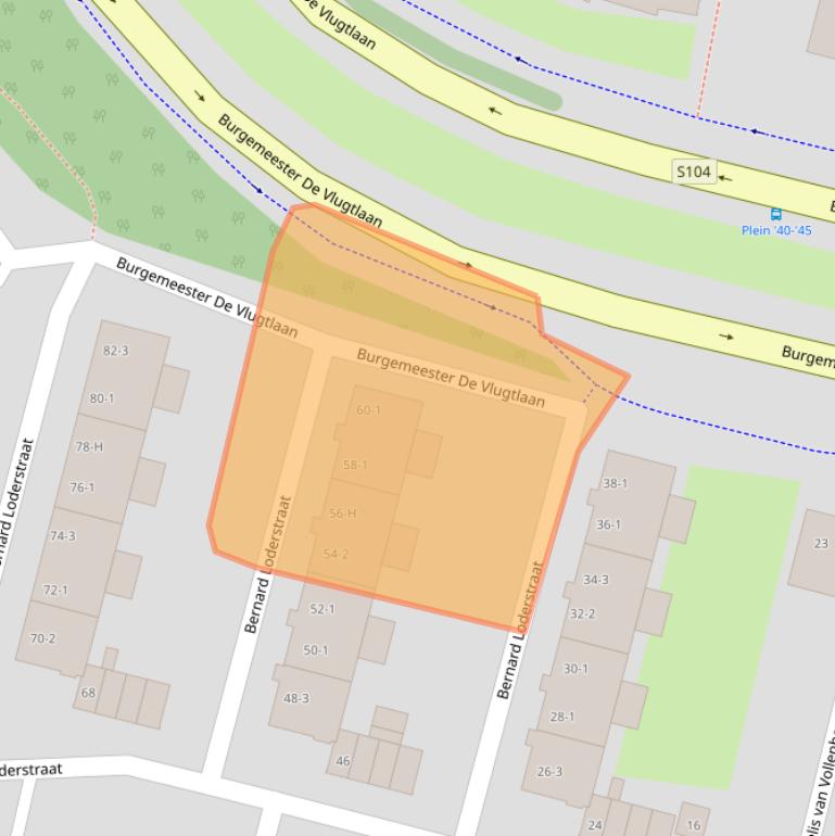 Kaart van postcodegebied 1063PM.