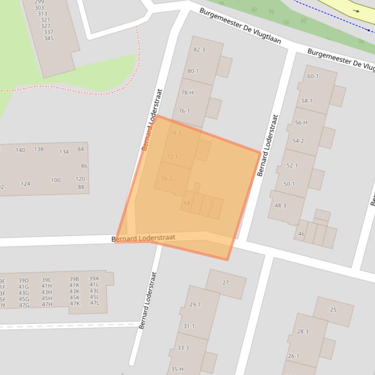 Kaart van postcodegebied 1063PN.