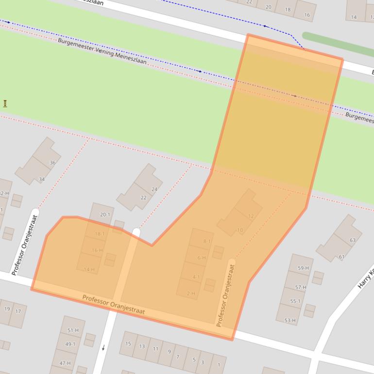 Kaart van postcodegebied 1063ST.