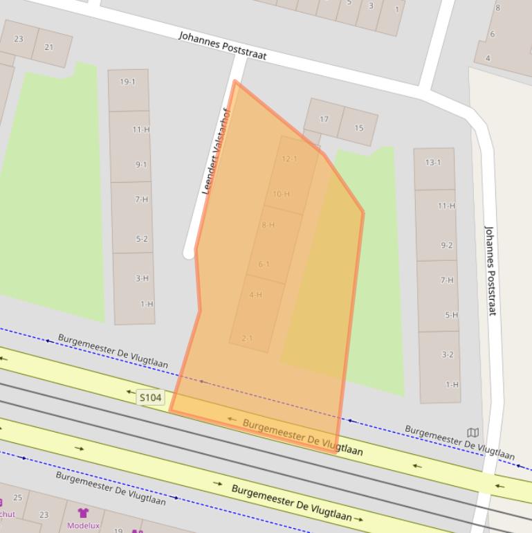 Kaart van postcodegebied 1063TM.