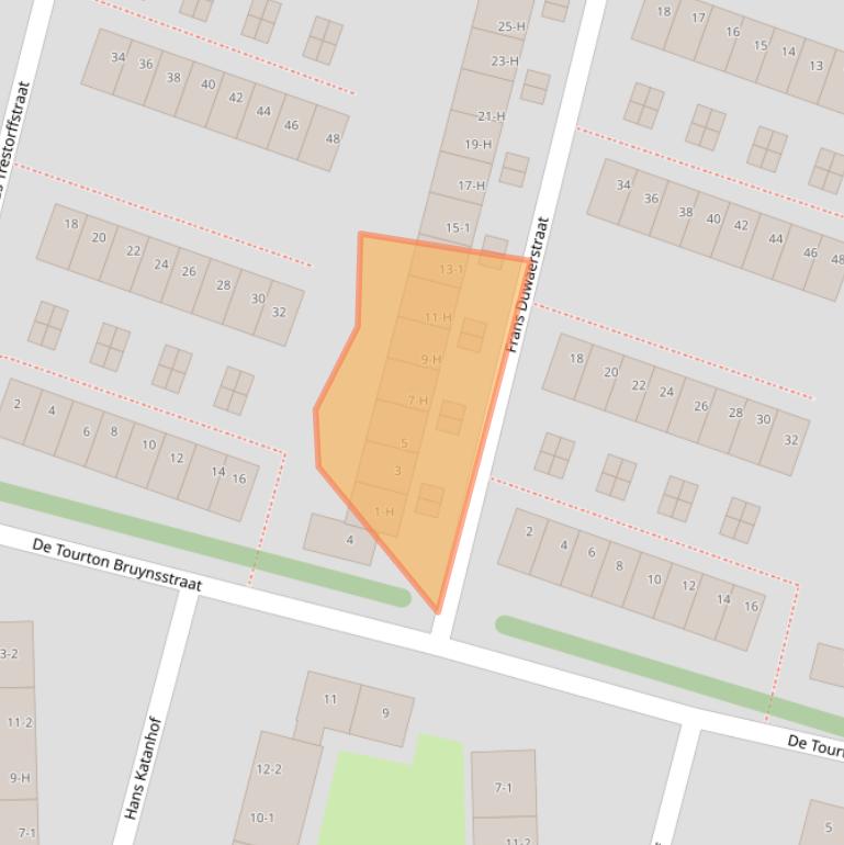 Kaart van postcodegebied 1063VH.