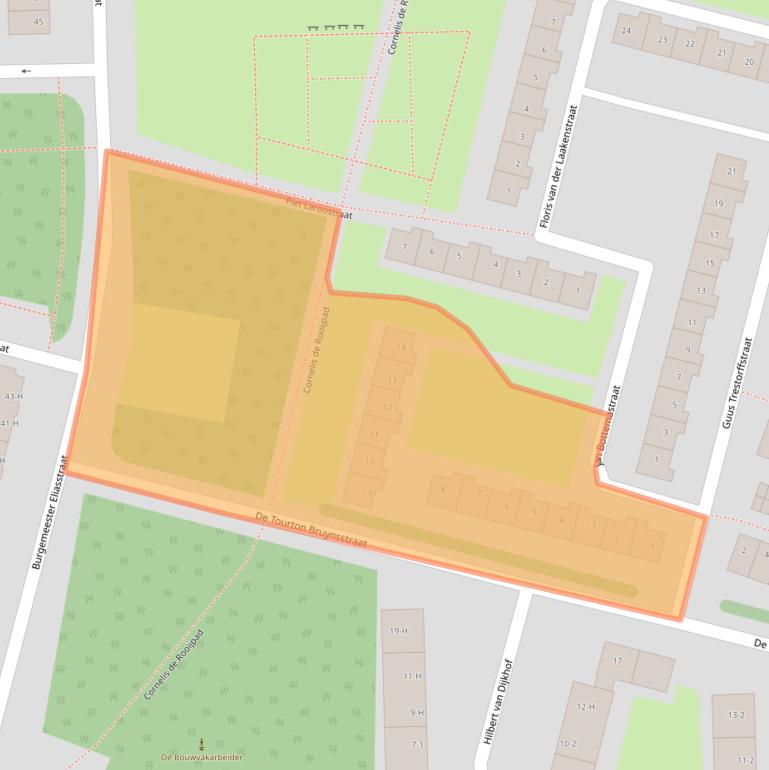 Kaart van postcodegebied 1063VN.