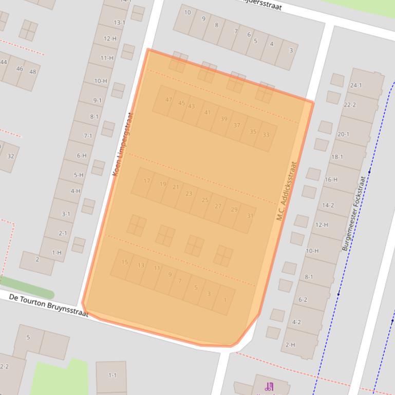 Kaart van postcodegebied 1063VX.