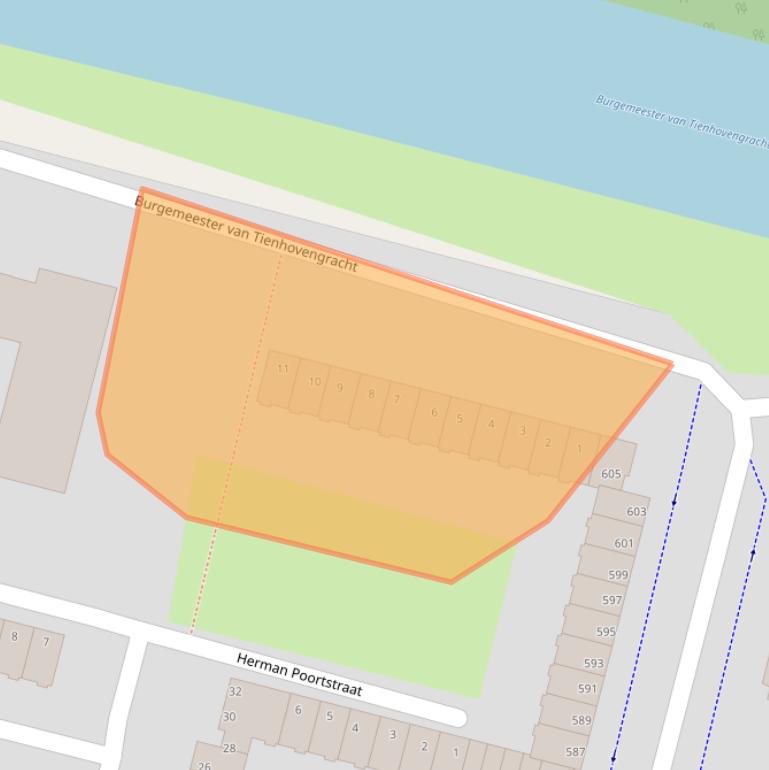 Kaart van postcodegebied 1064BA.