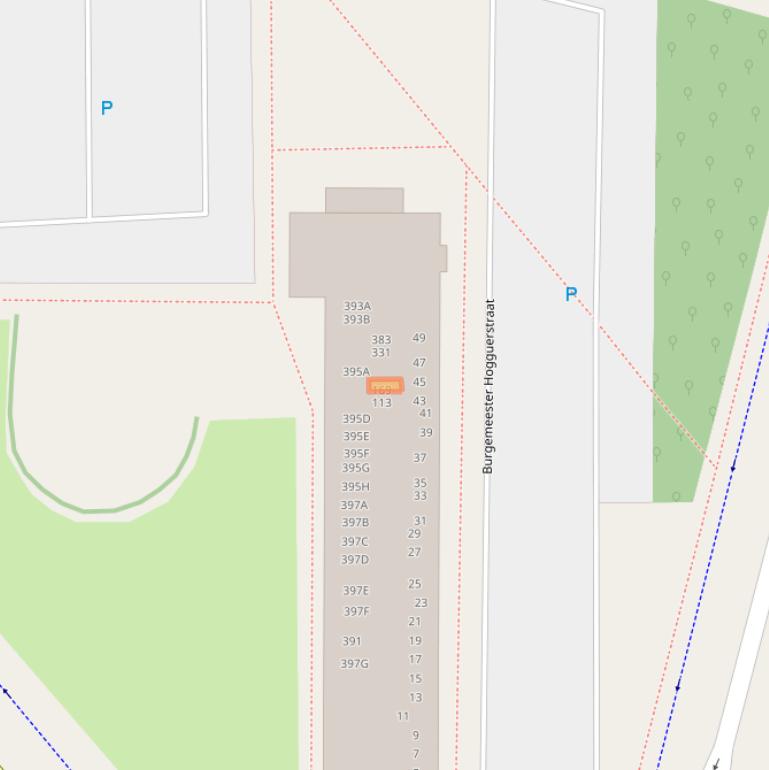 Kaart van postcodegebied 1064CM.