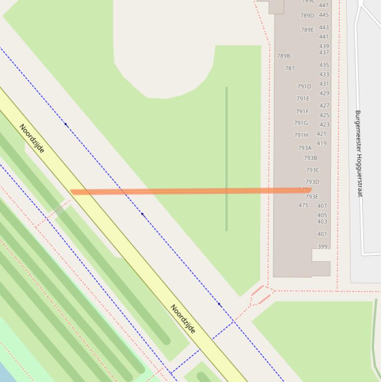 Kaart van postcodegebied 1064CX.