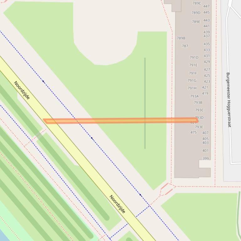 Kaart van postcodegebied 1064CZ.