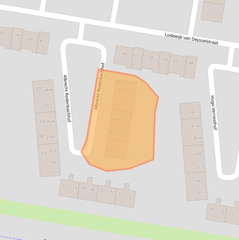 Kaart van postcodegebied 1064JB.