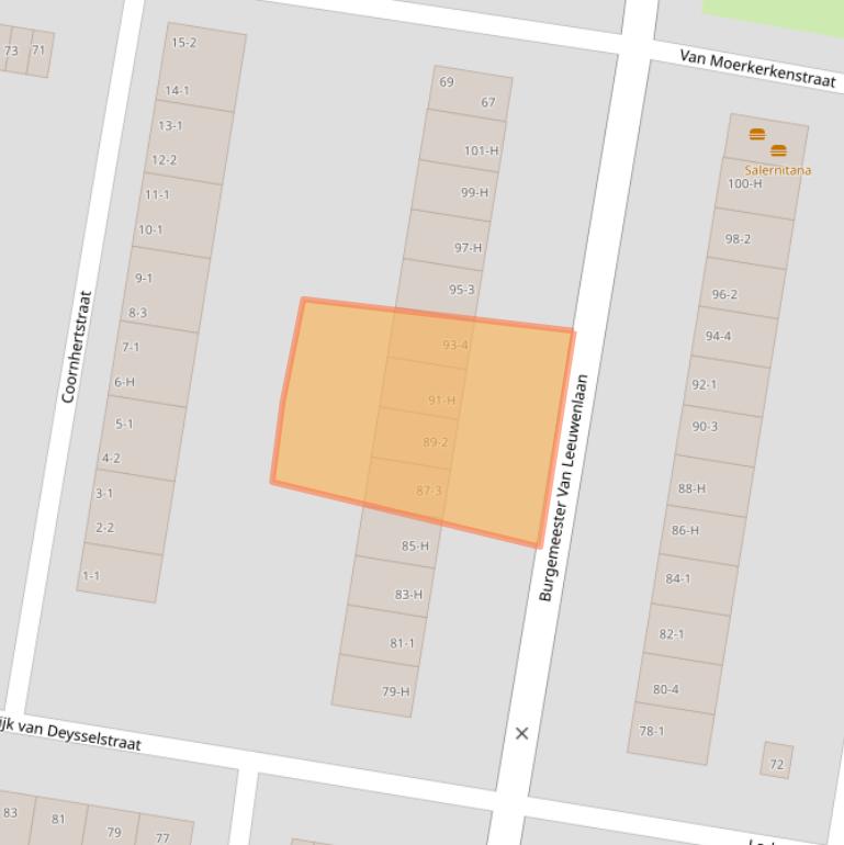 Kaart van postcodegebied 1064KP.