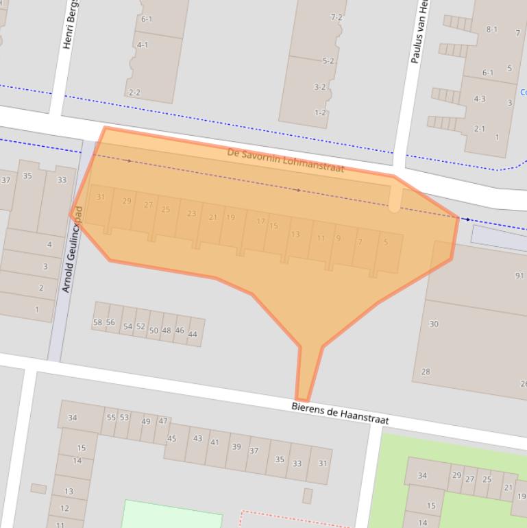 Kaart van postcodegebied 1064LZ.