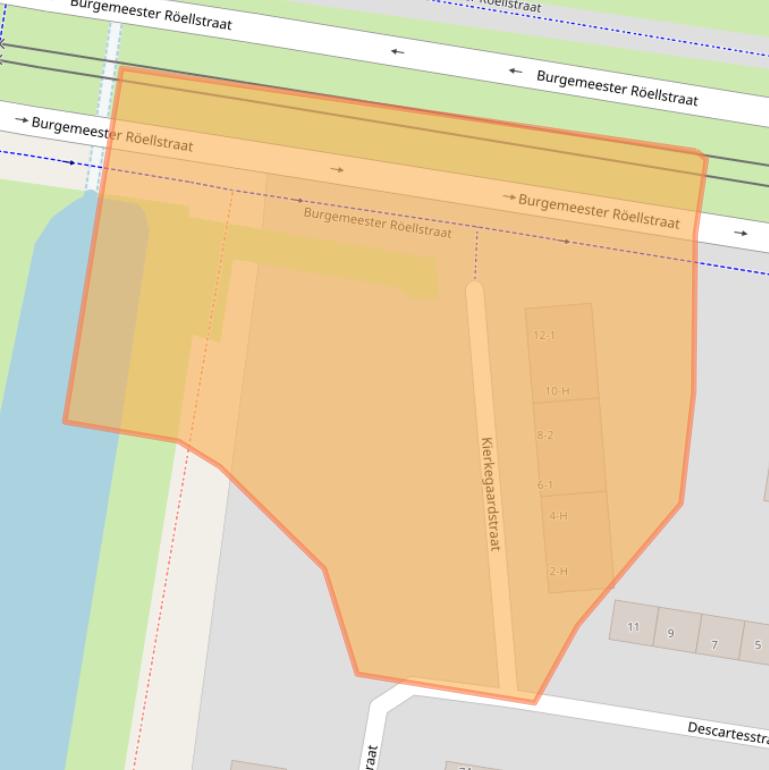 Kaart van postcodegebied 1064XG.