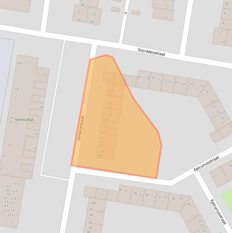 Kaart van postcodegebied 1064ZM.