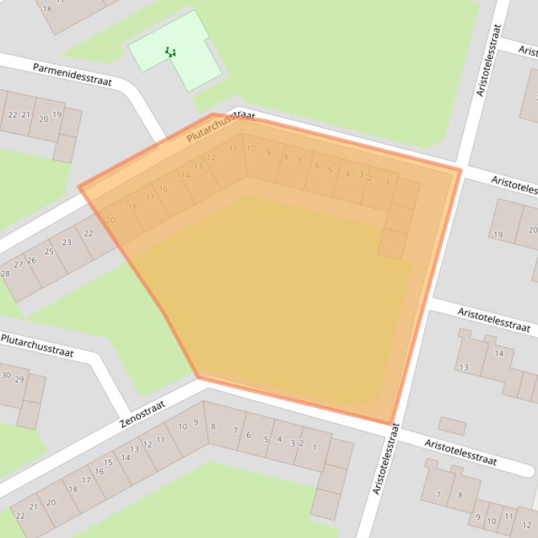 Kaart van postcodegebied 1064ZV.