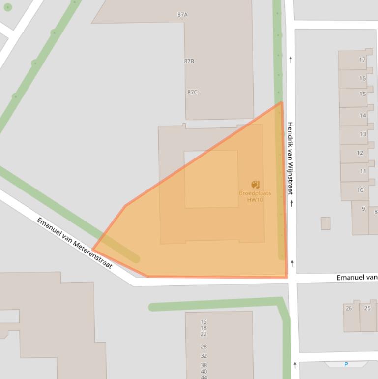 Kaart van postcodegebied 1065AS.