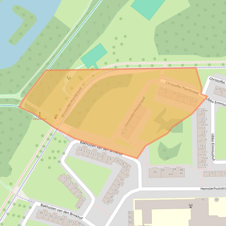 Kaart van postcodegebied 1065AX.