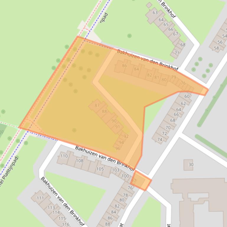 Kaart van postcodegebied 1065BC.