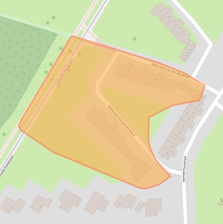 Kaart van postcodegebied 1065BD.