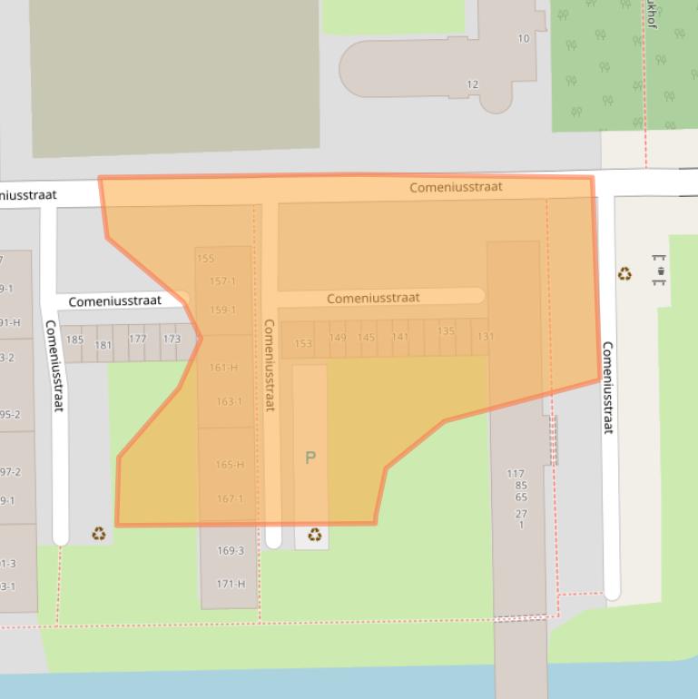 Kaart van postcodegebied 1065BK.