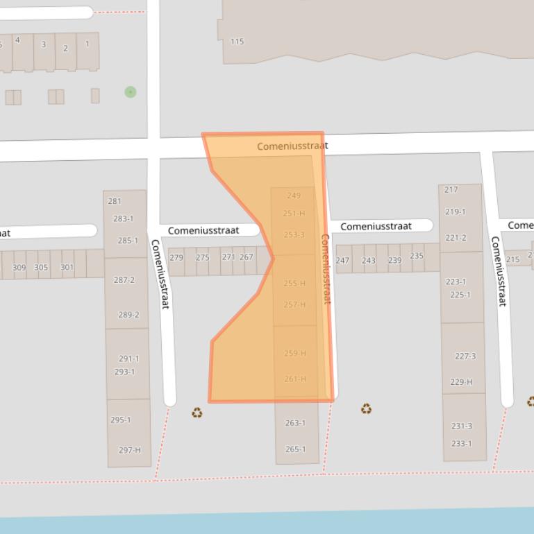 Kaart van postcodegebied 1065BP.