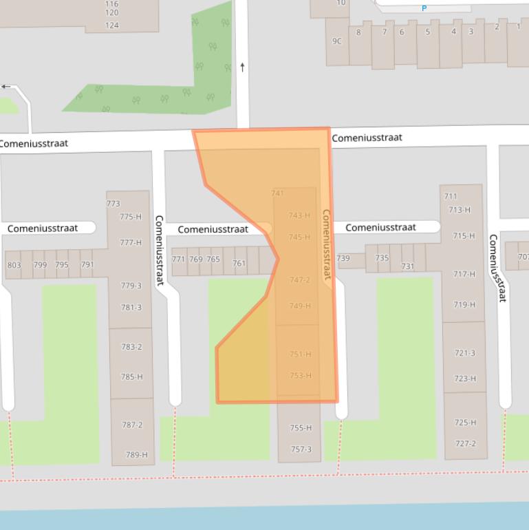 Kaart van postcodegebied 1065CE.