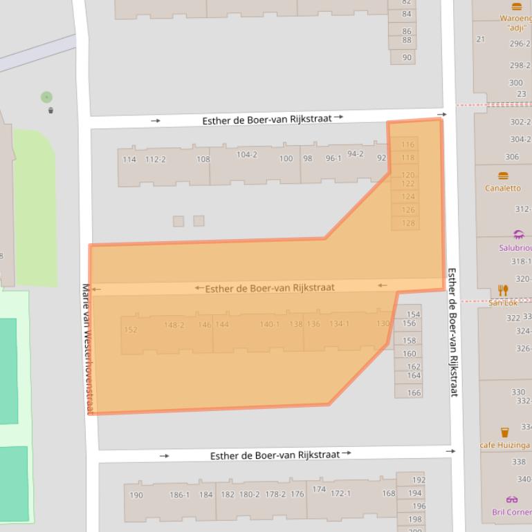 Kaart van postcodegebied 1065GS.