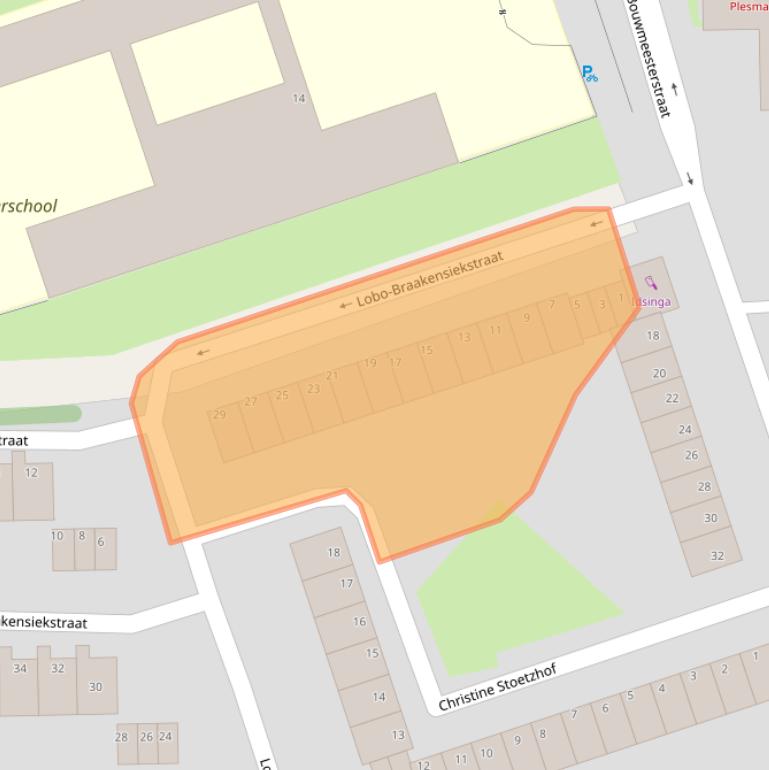 Kaart van postcodegebied 1065HM.